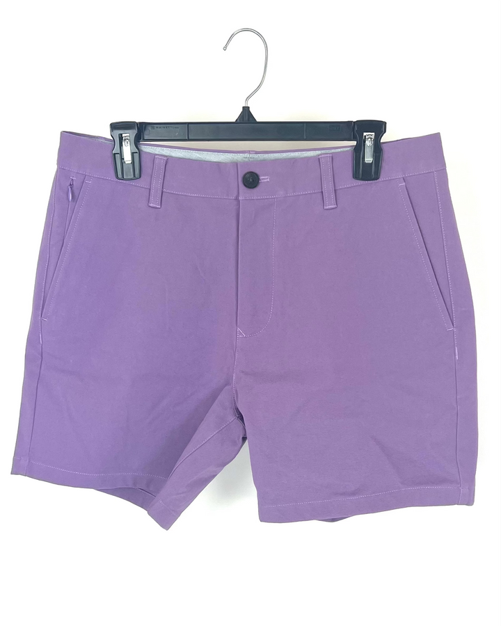 MENS Lavender Shorts - 32 Waist - 5" Inseam