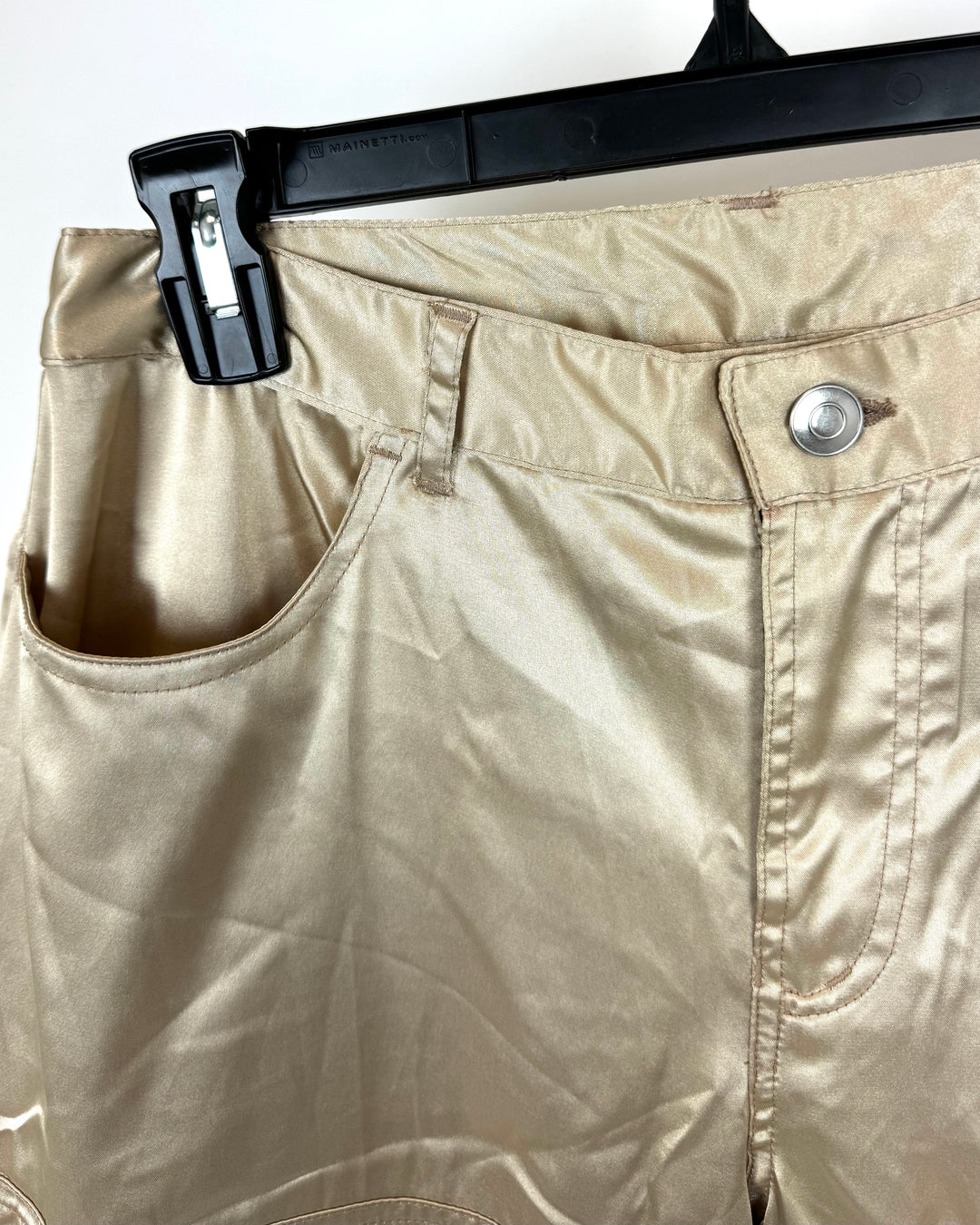Shiny Gold Pants With Pockets - Size 2/4