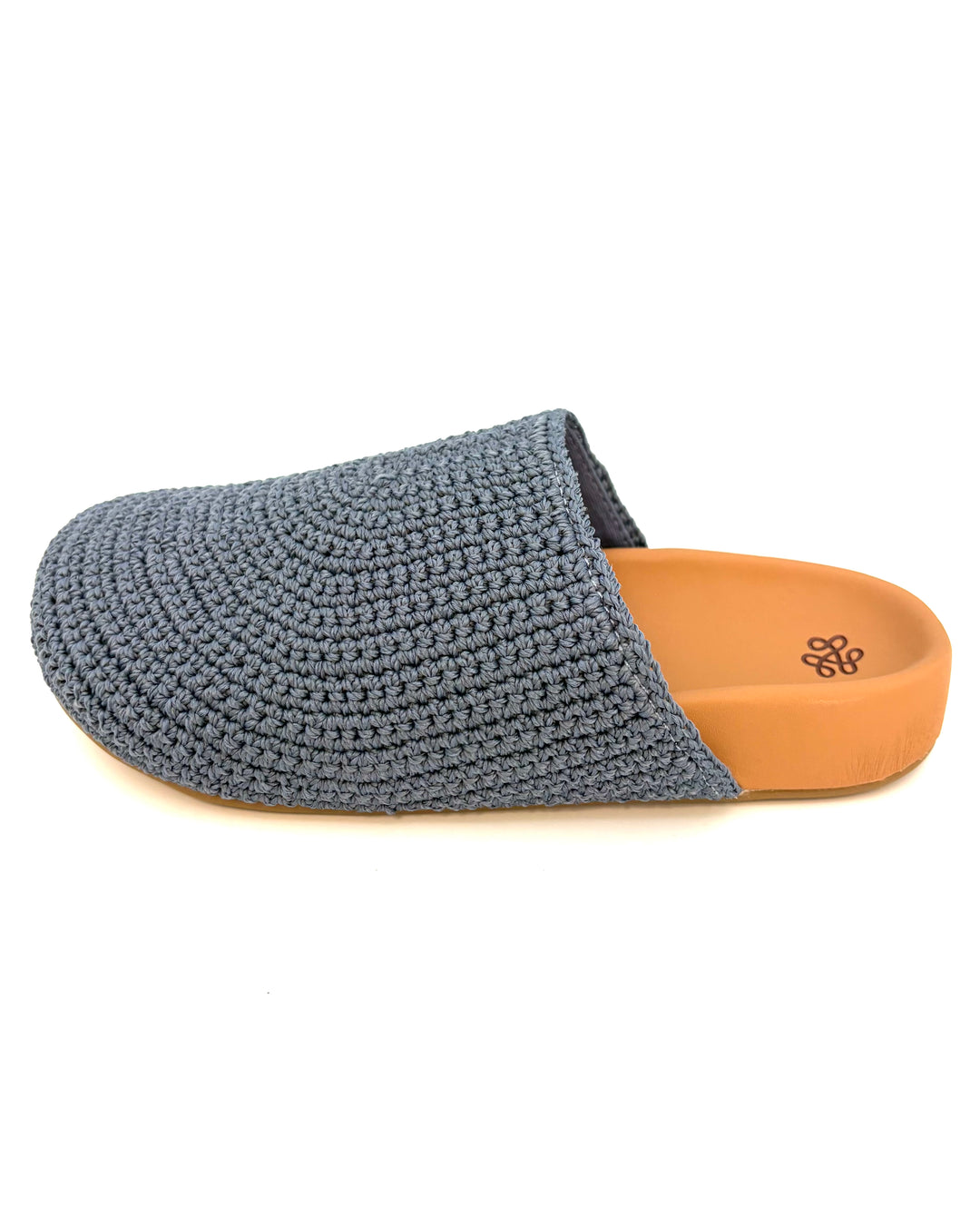 KIDS Dusty Blue Crochet Clogs - Size 4Y
