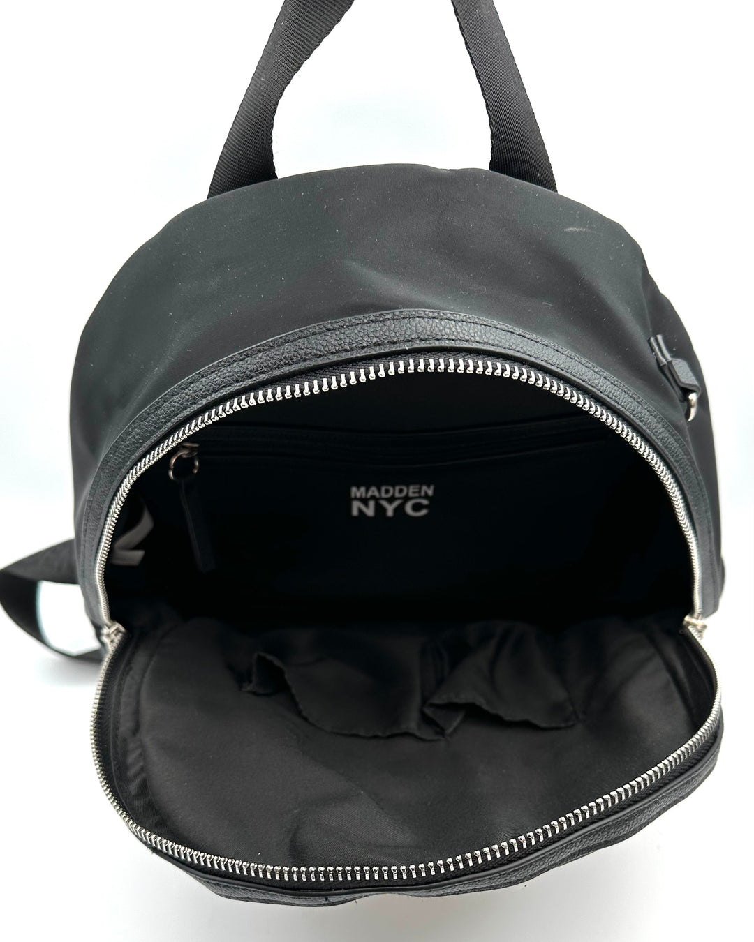 Black Nylon Mini Backpack