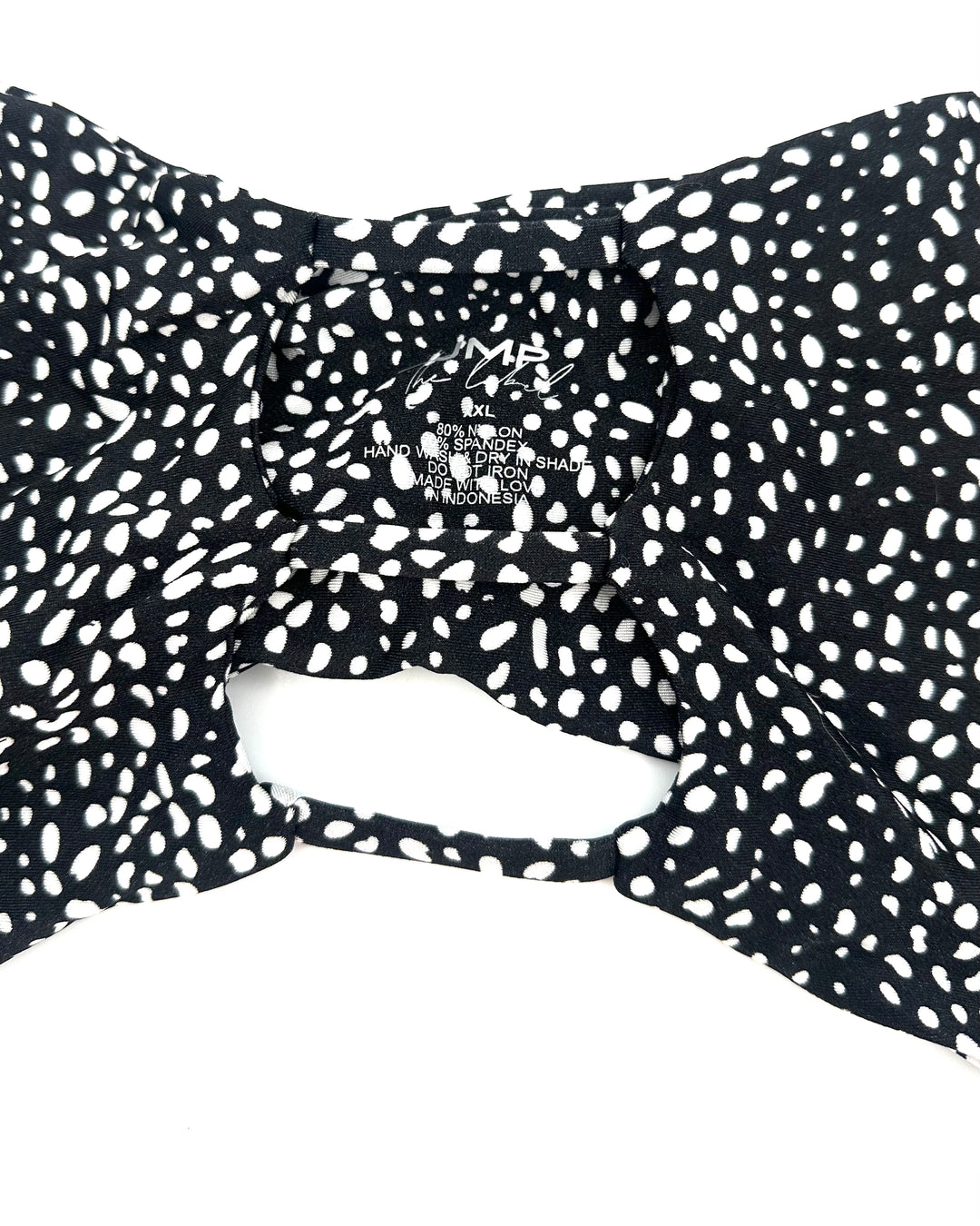 Black And White Strapless Bandeau Bikini Top - Extra Extra Large and Extra Extra Extra Large