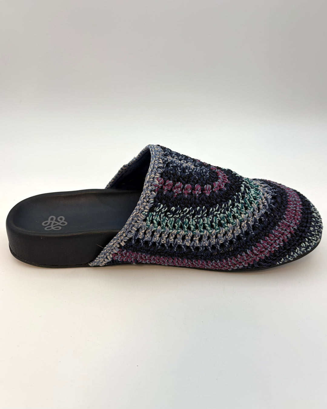 Blue & Purple Crochet Clogs -  Size 6, 8, 9, 10
