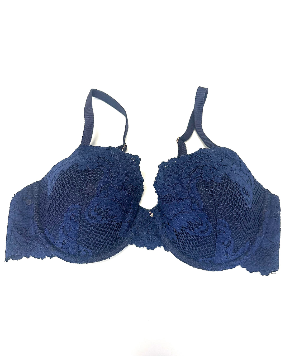 Navy Blue Lace Bra - Size 34B and 34D