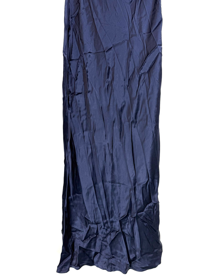 Navy Blue Long Skirt - 0/2, 2/4