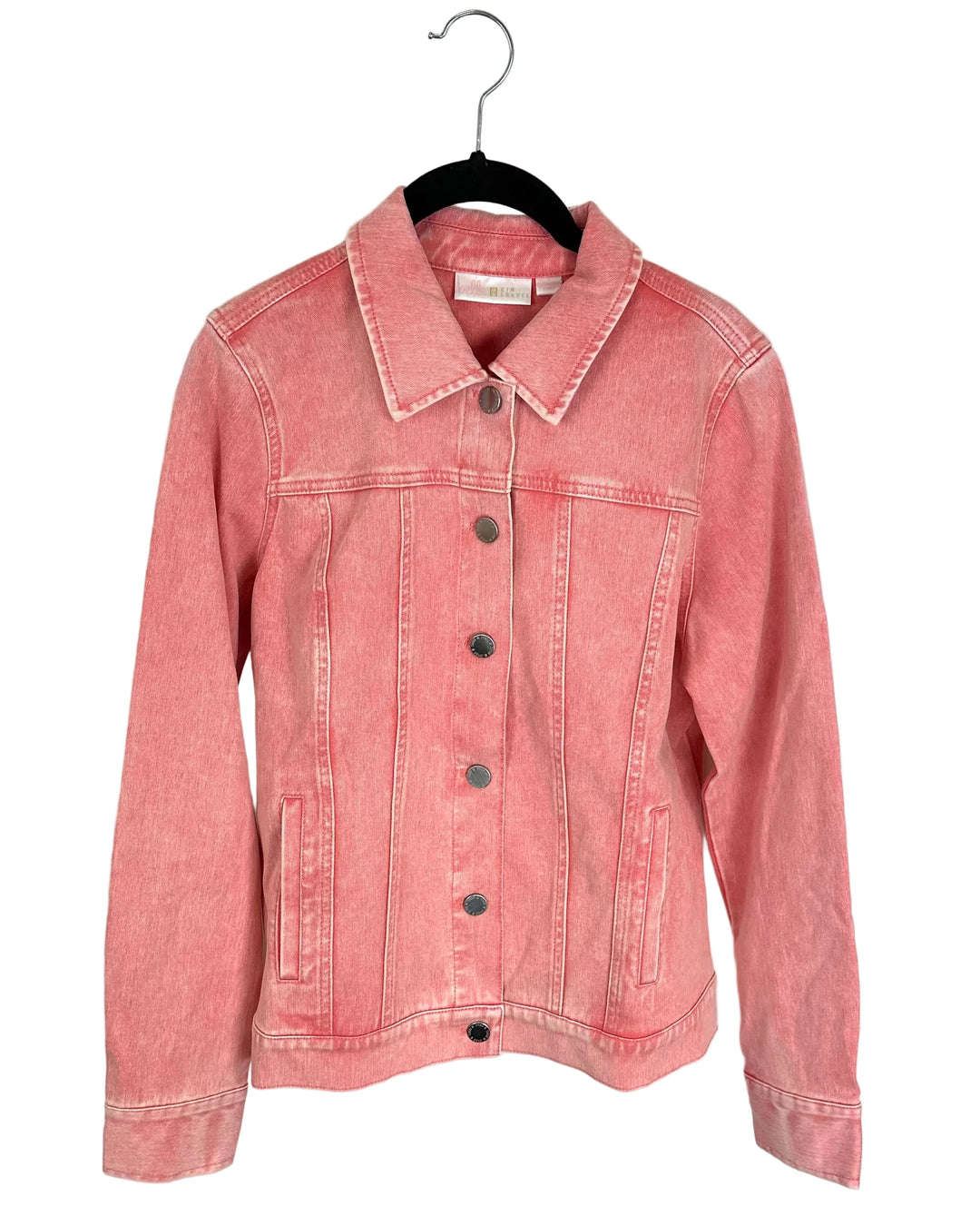 Pastel Orange Denim Jacket - Size 4/6
