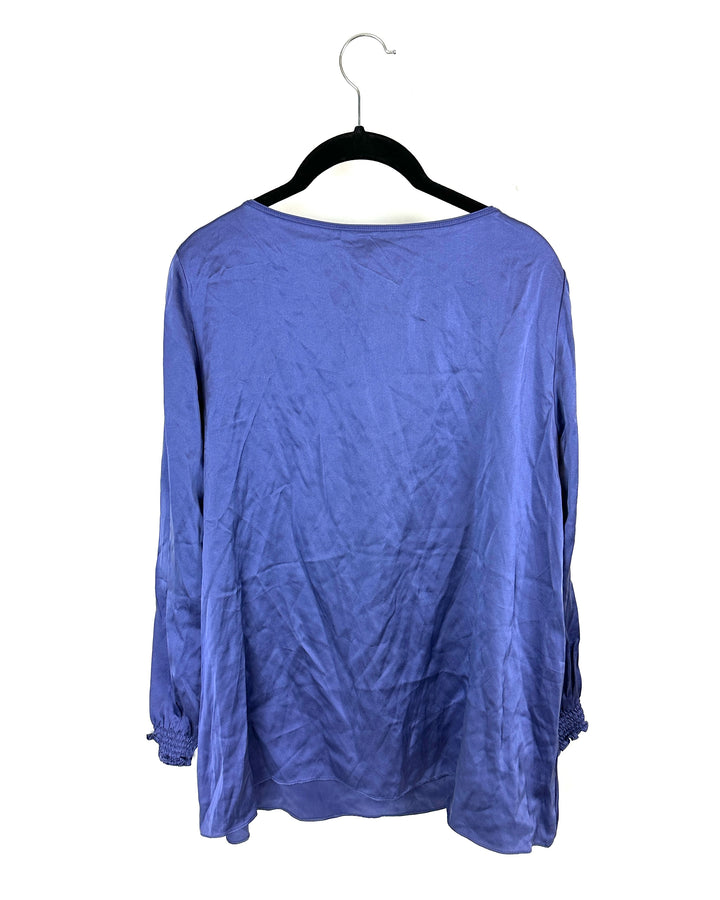 Blue Long Sleeve Top - Small