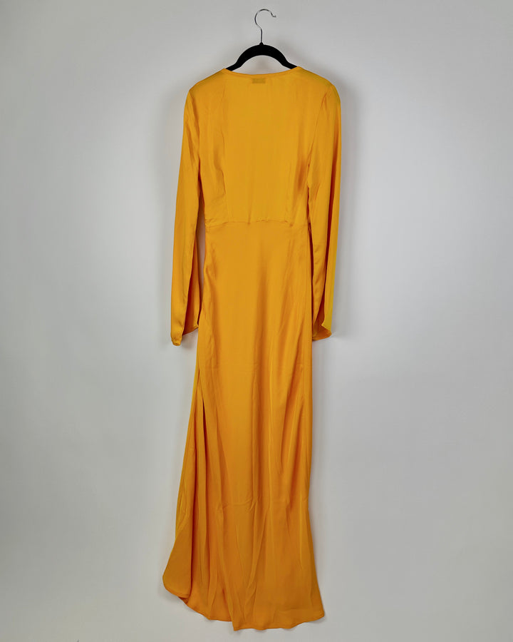 Mustard Yellow Cut Out Maxi Dress - Size 2/4