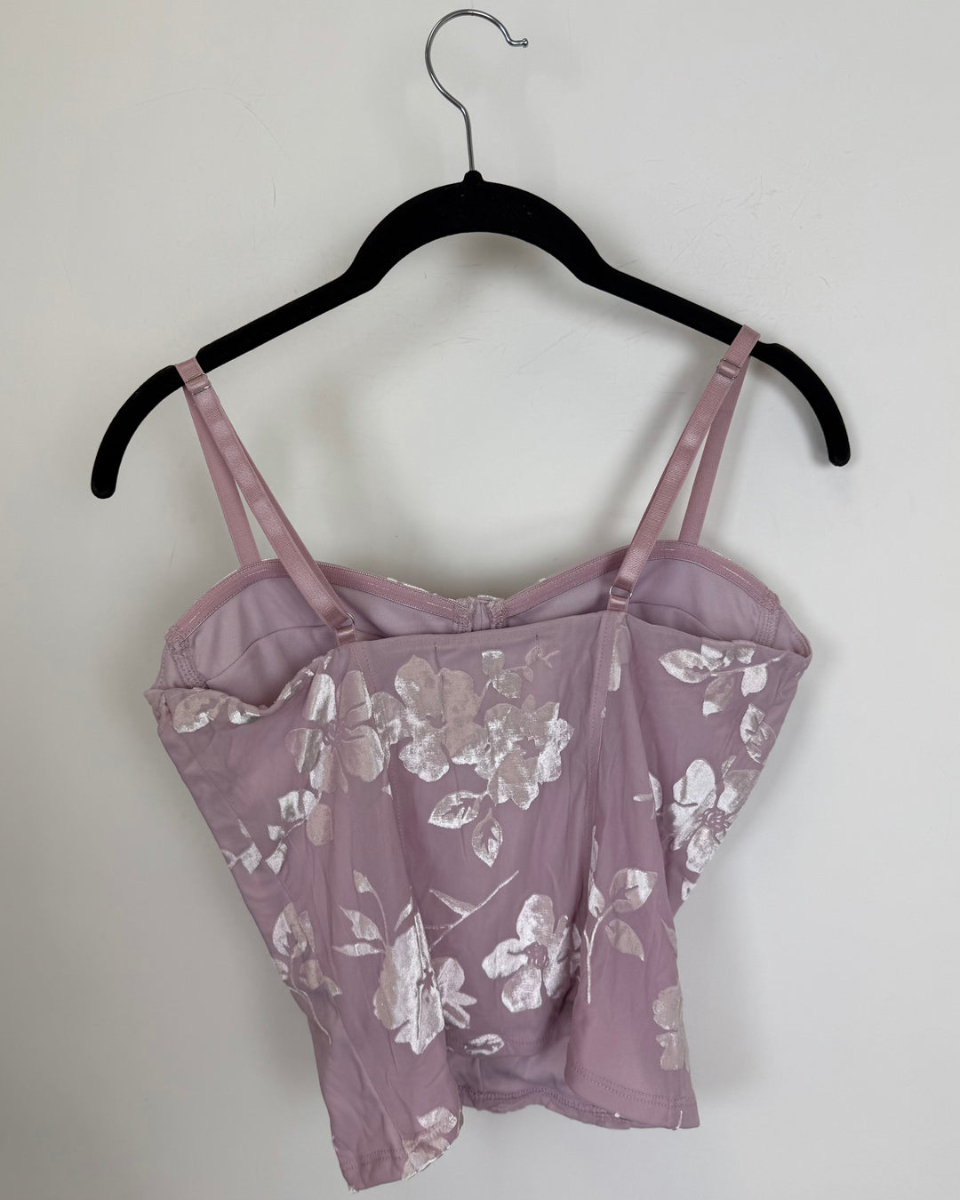 Pink Floral Crop Top - Size 4/6