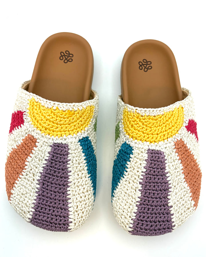 KIDS Sunrise Crochet Clogs - Size 3Y and 5Y