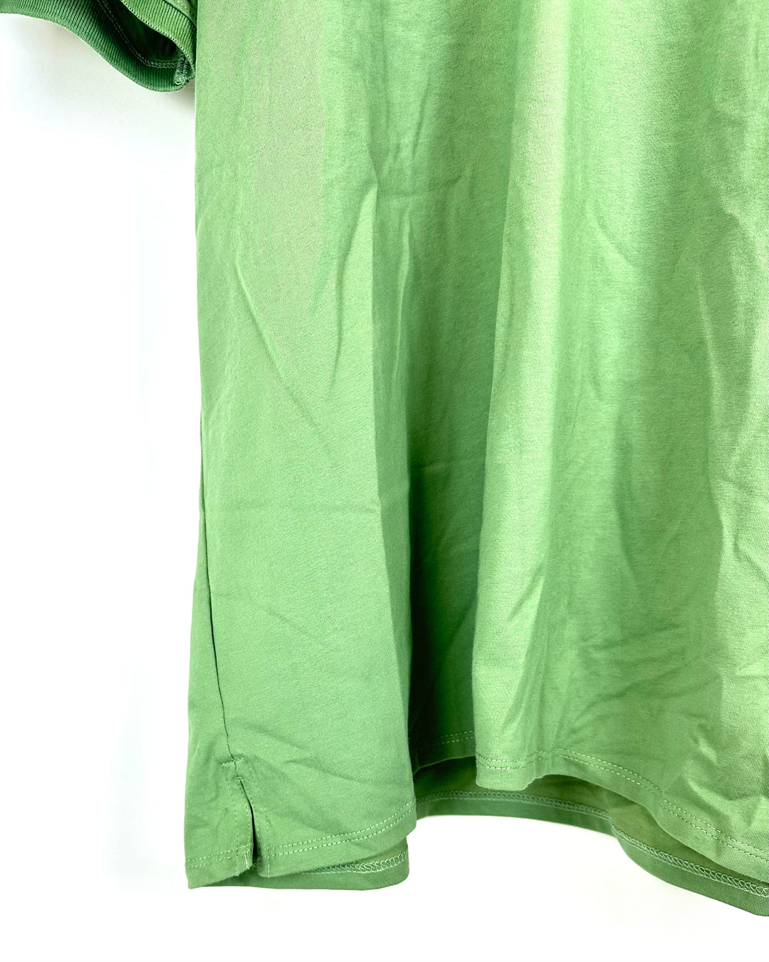 MENS Light Green Collar Shirt - Medium