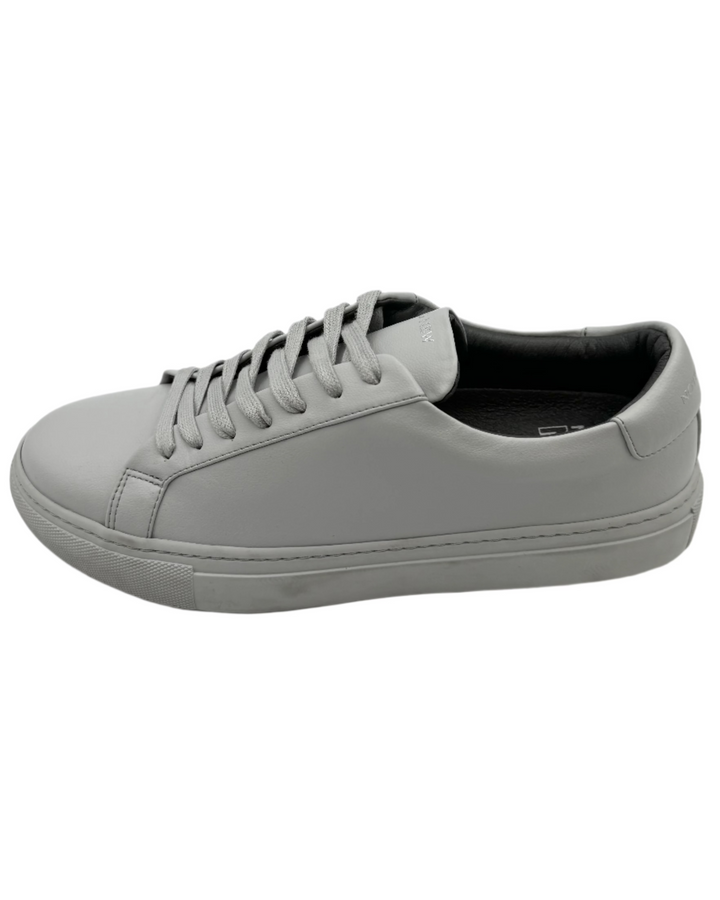 MENS Light Grey Leather Sneaker - Size 9.5/10