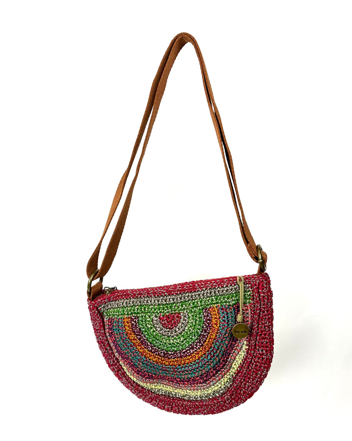 Multi Colored Crochet Shoulder Bag
