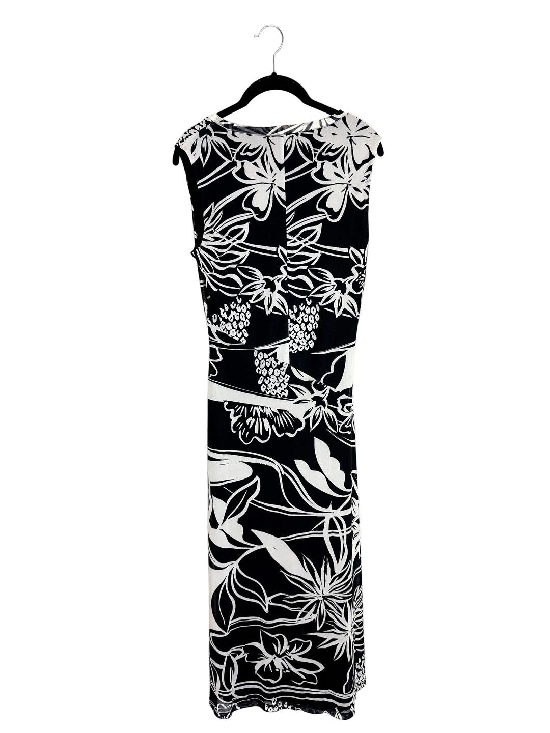 Black and White Abstract Print Dress - Size 4/6