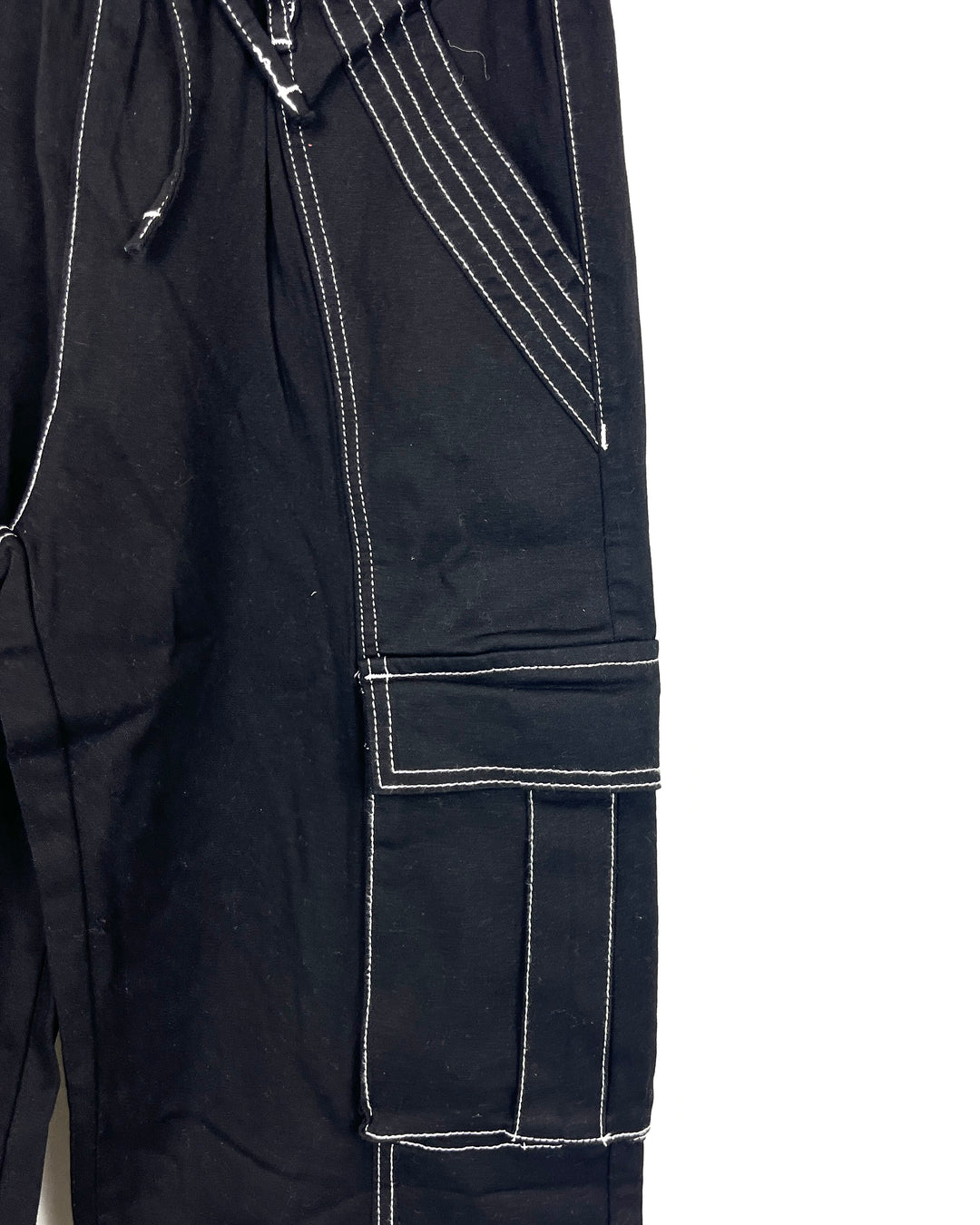 Black Cargo Jogger  - Size 2/4