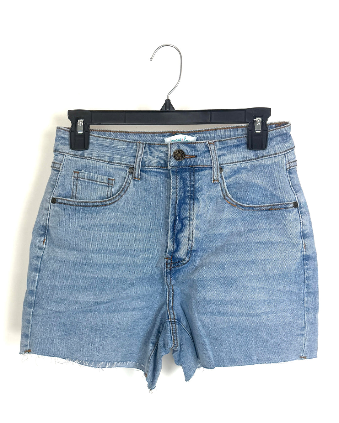 Stone wash denim short - Size 4