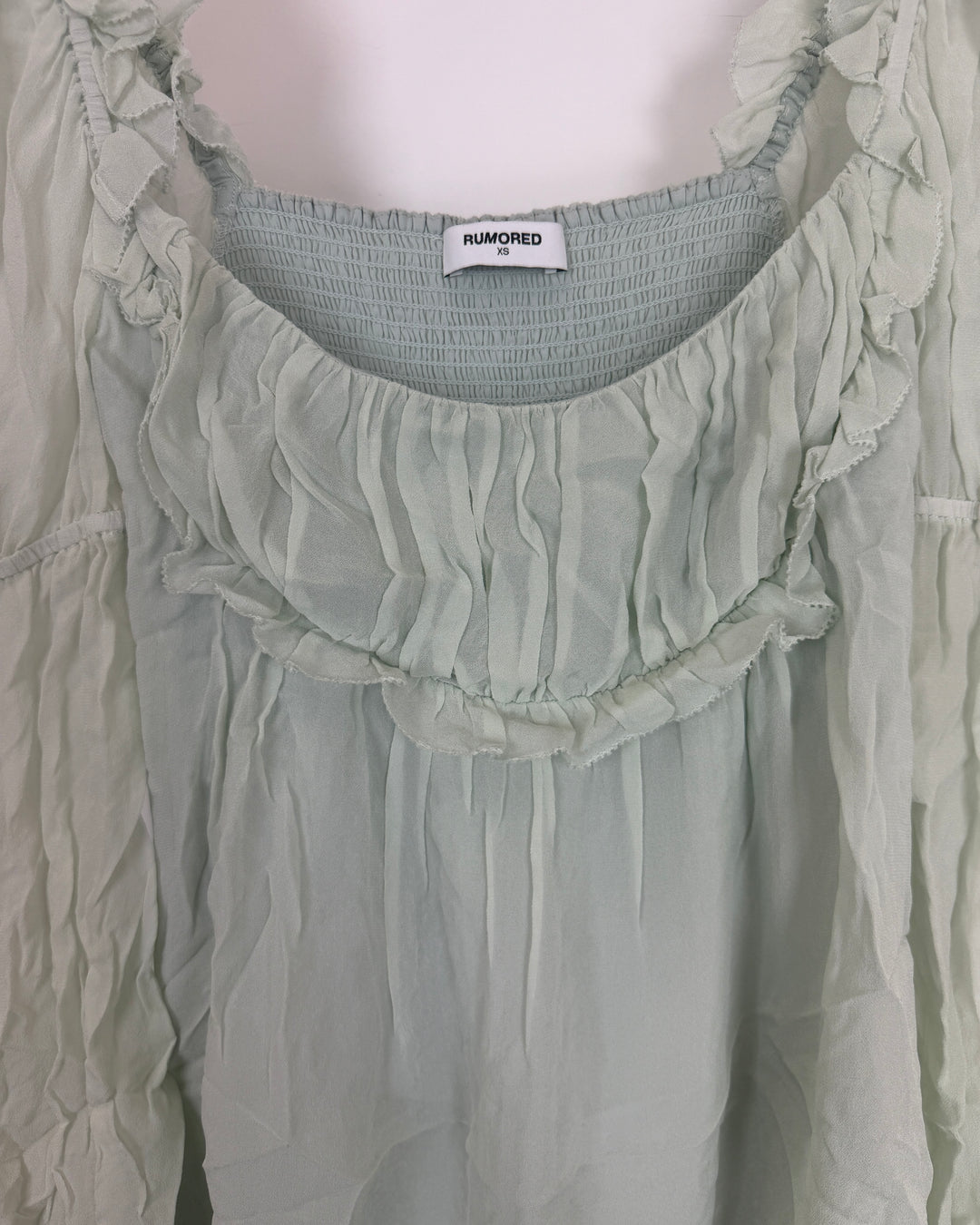 Mint Green Ruffle Tunic - Size 0/2