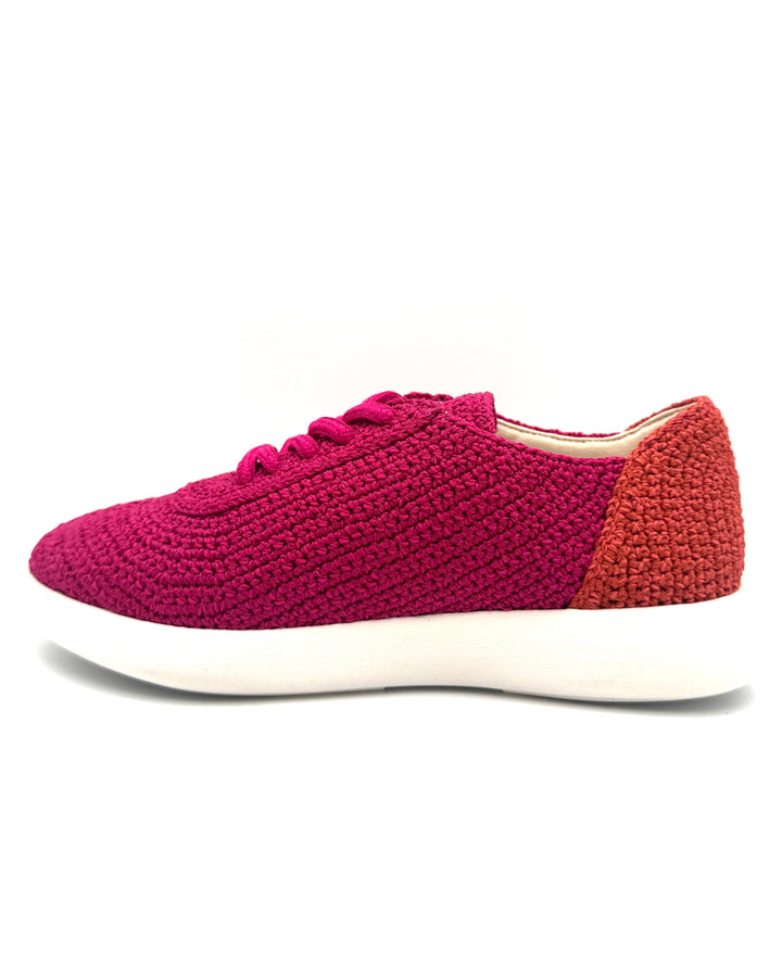Pink Crochet Sneakers - Size 6