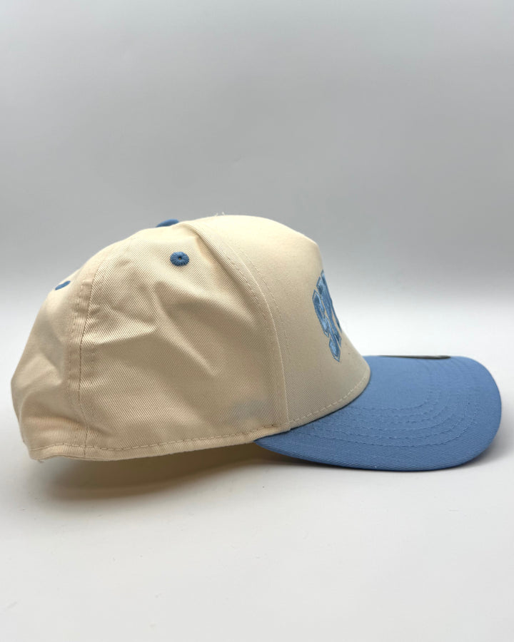 Spritz Cream and Periwinkle Snapback Hat