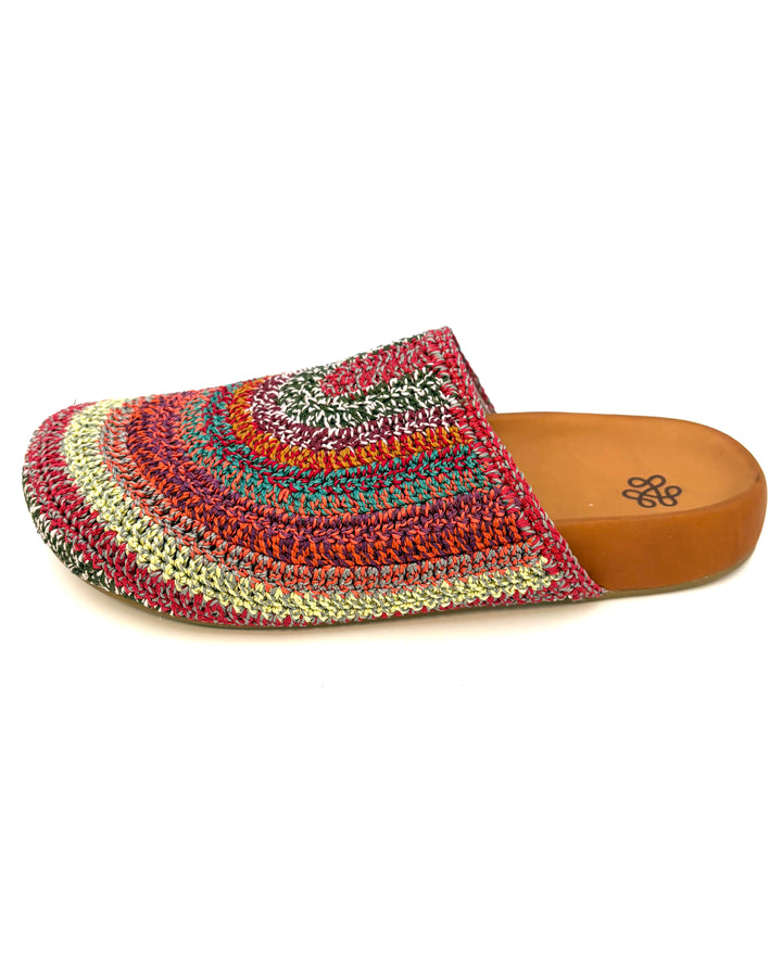 Multi Color Crochet Clogs -  Size 6, 8, 10, 11
