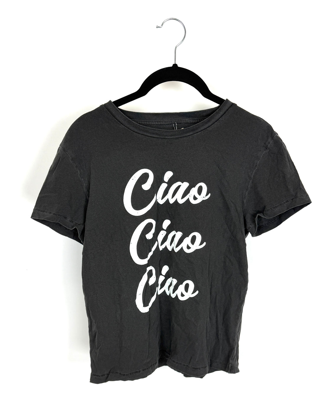 Dark Gray Ciao Tee Shirt- Size 2/4
