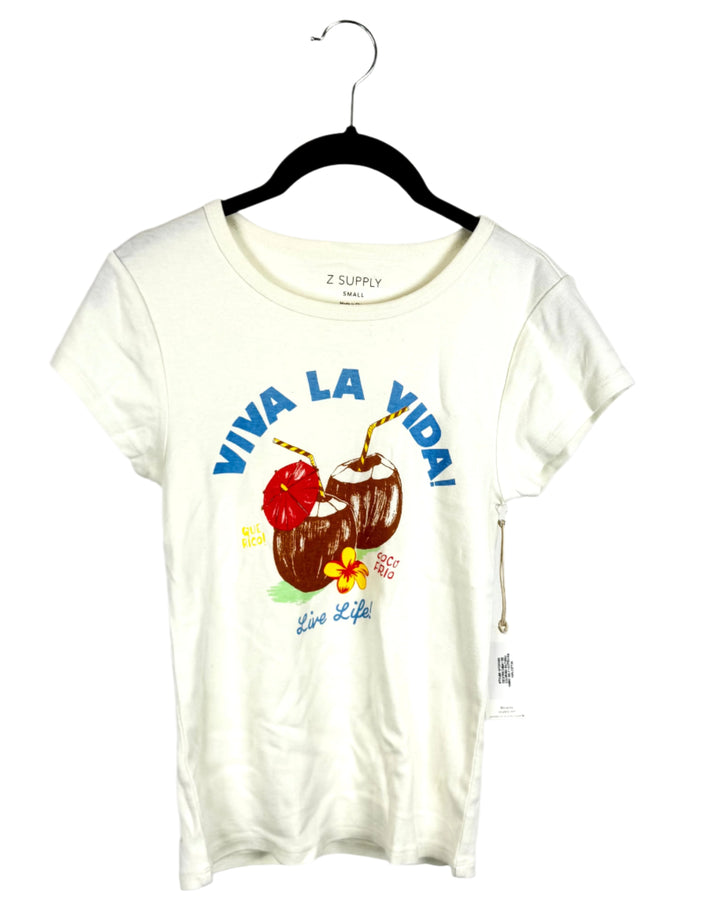 Viva La Vida Graphic T-Shirt- Small