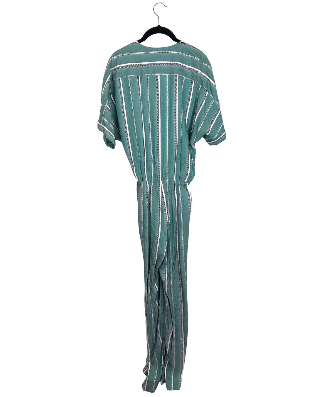 Maje Sage Striped Jumpsuit - Size 6/8