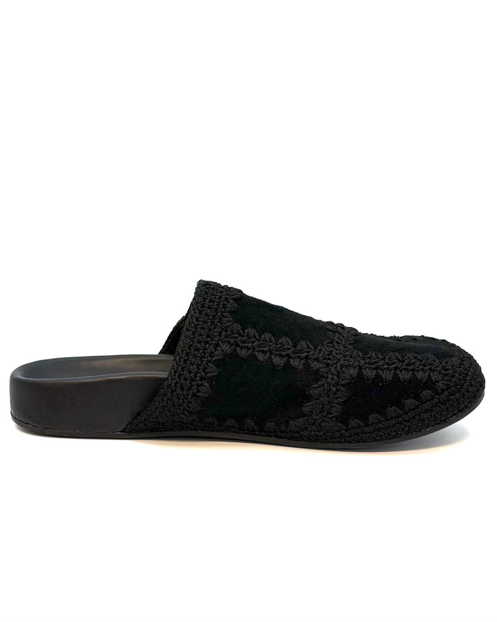 Black Embroidered Clog - Size 8, 9, and 10