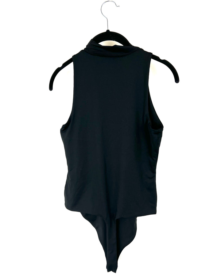 Black High Neck Bodysuit-Small and Medium