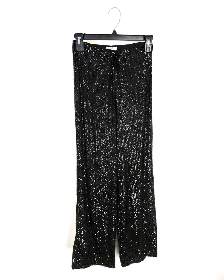 Black Sequin Pant- Size 00/0
