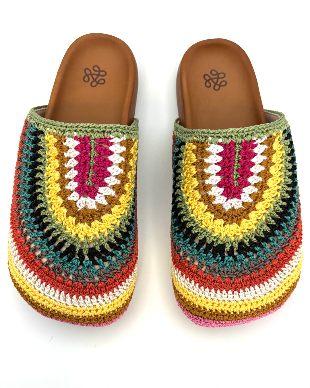Colorful Crochet Clogs -  Size 7, 9, 10