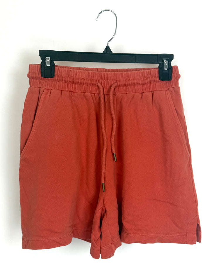 Burnt Orange Lounge Shorts - Size 2/4
