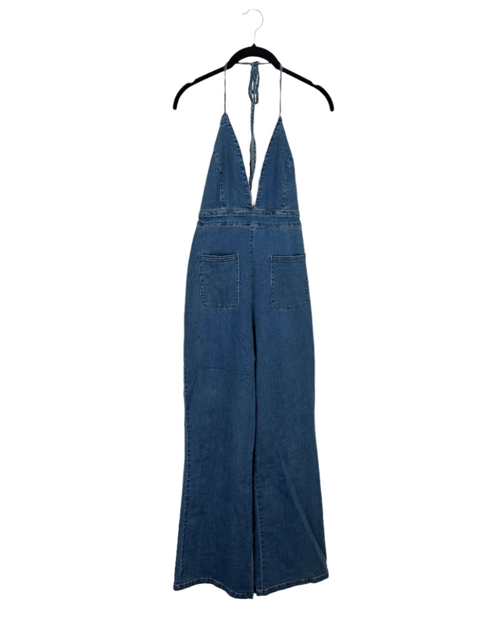 Bardot Blue Denim Romper - Size 4