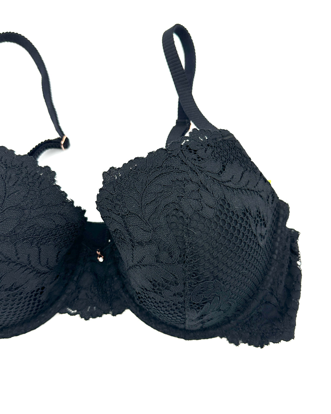 Black Lace Underwire Bra - 34D