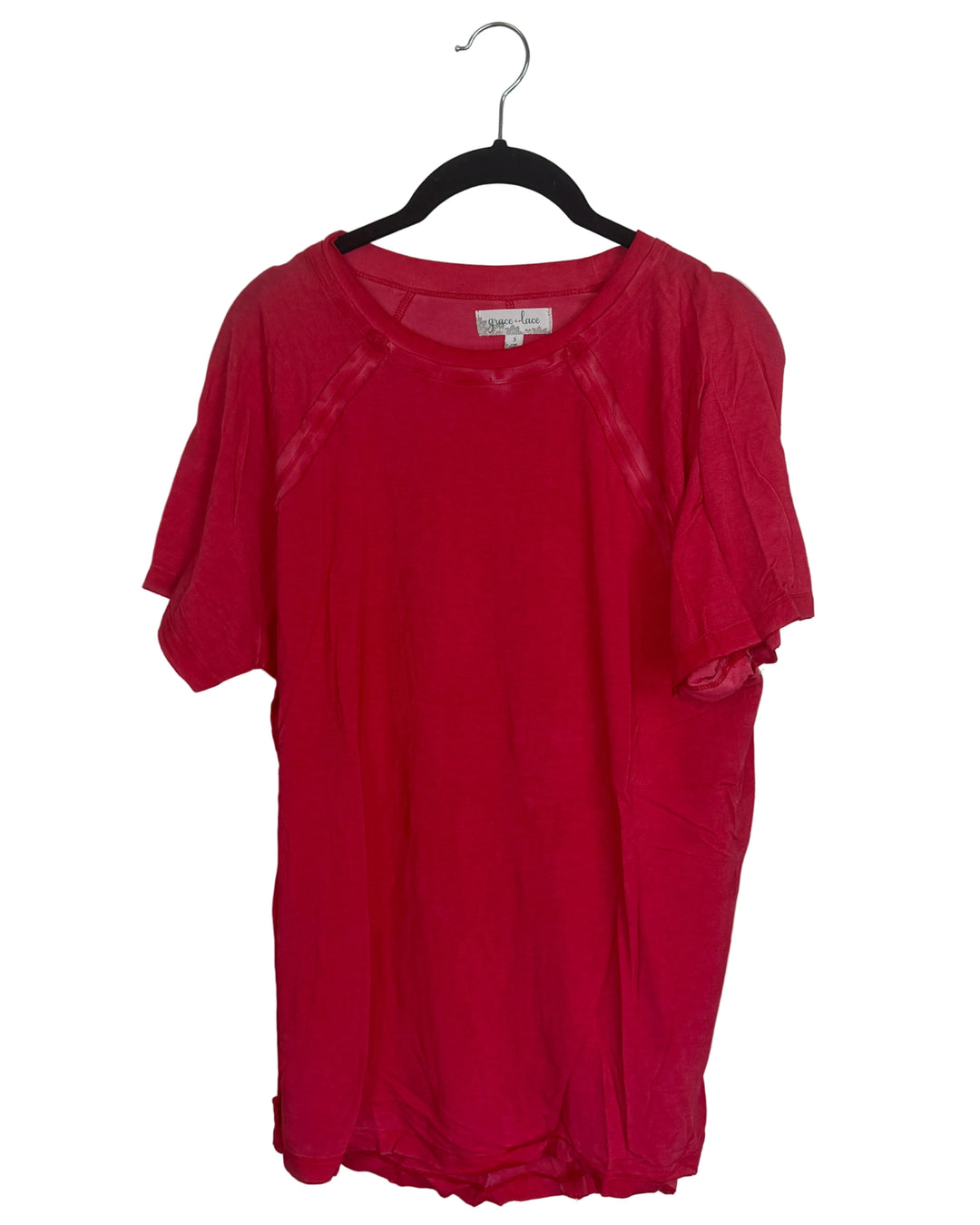 Muted Bright Red T-Shirt - Size 2/4 and 4/6