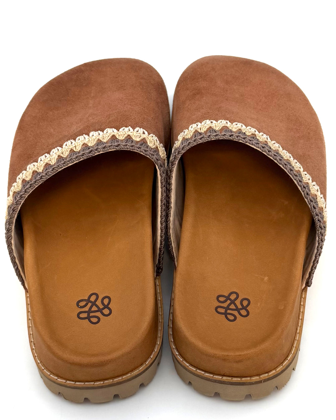 Cinnamon Brown Suede Clogs - Size 6, 7, 8, 9, 10 and 11
