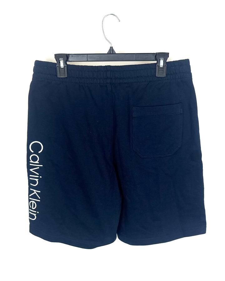 MENS Navy Blue Logo Sweatshorts - Medium