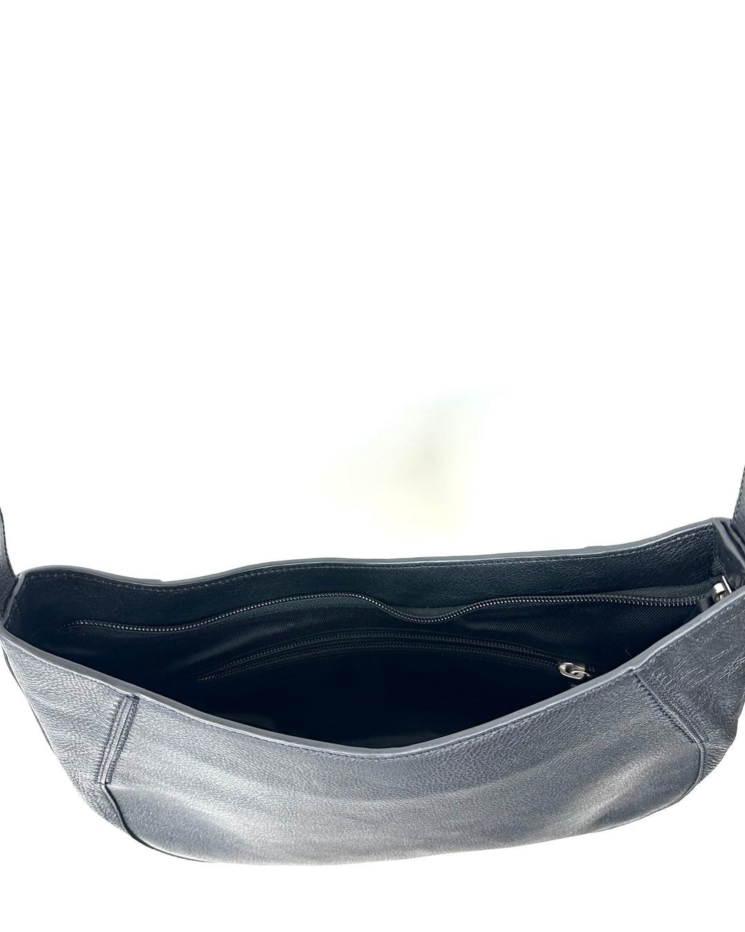 Black Leather Crossbody Bag
