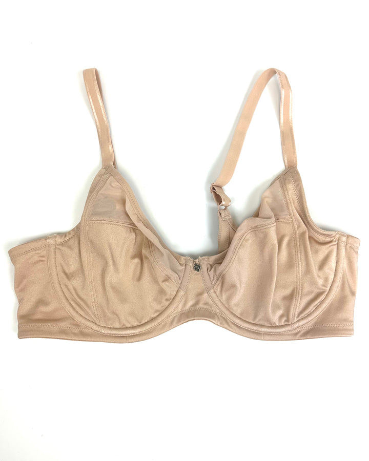 Brown Shiny Colored Underwire Bra - 38C