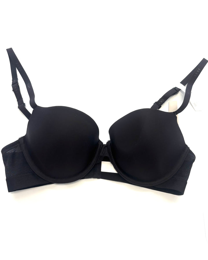 Pitch Black Fishnet Bra- 34B