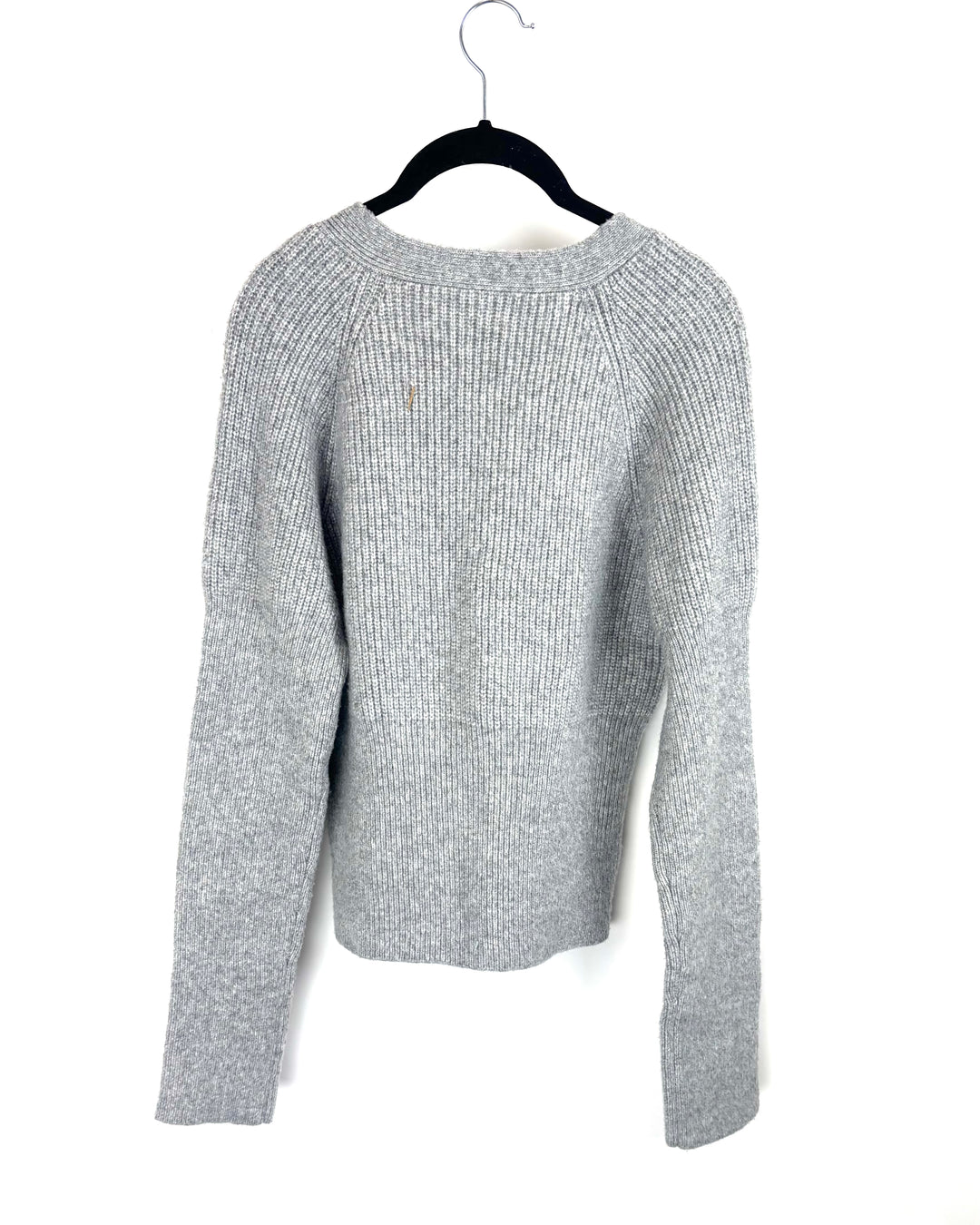 Grey Knit Sweater Top - Medium