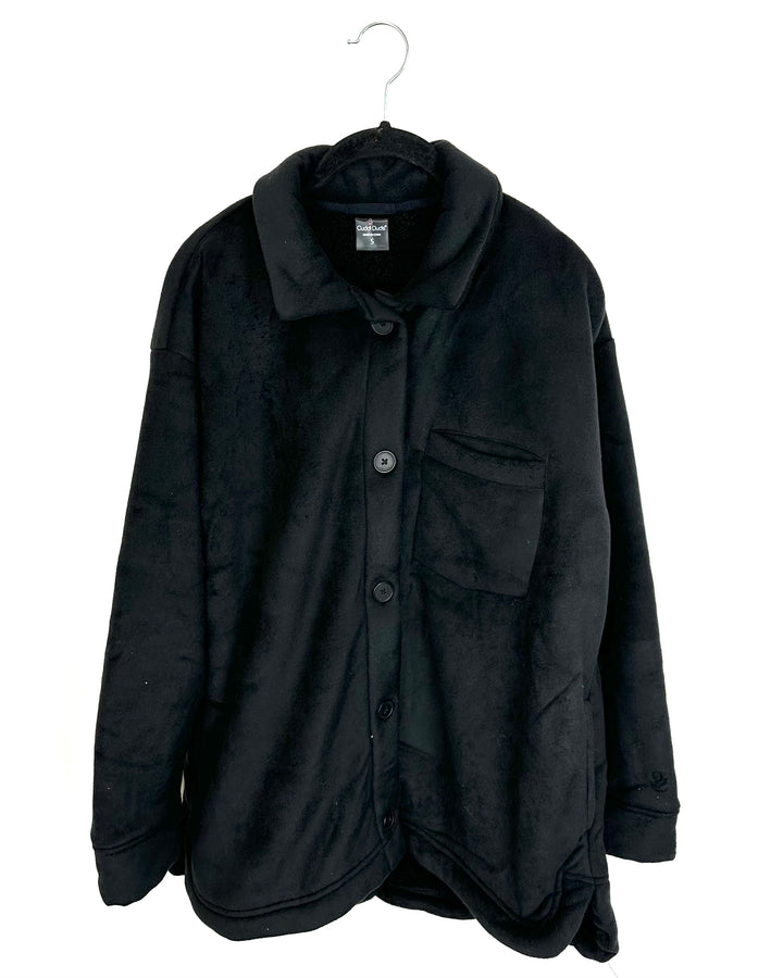 Black Sherpa Coat - Size 4/6