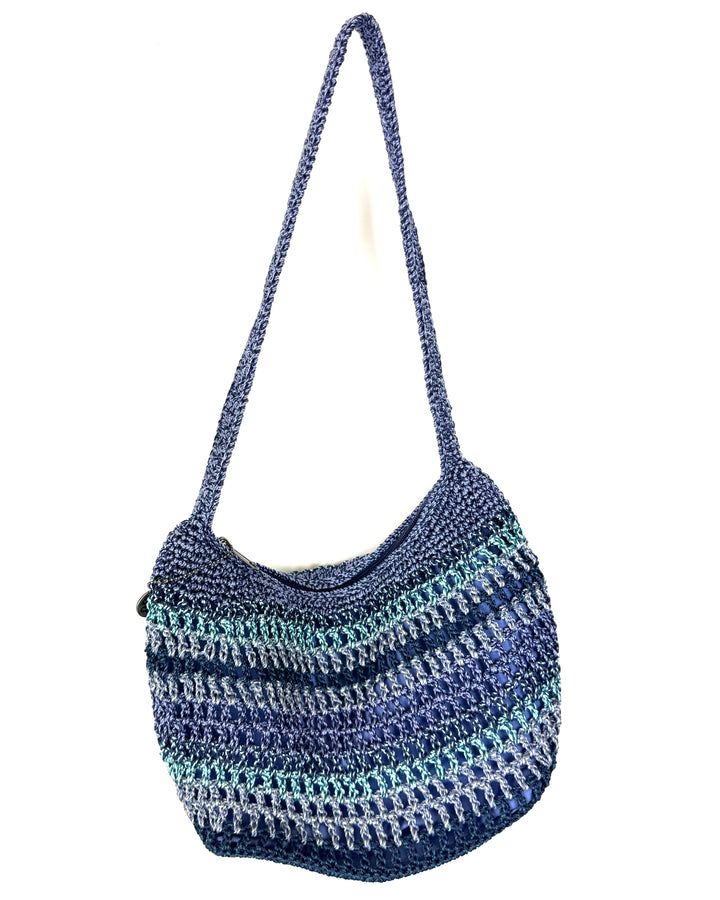 Blue Crochet Shoulder Bag