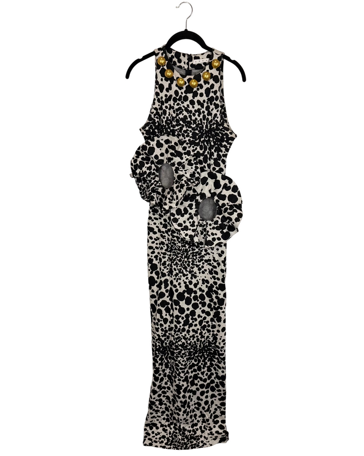 Dalmatian Flower Cutout Dress - Size 2/4