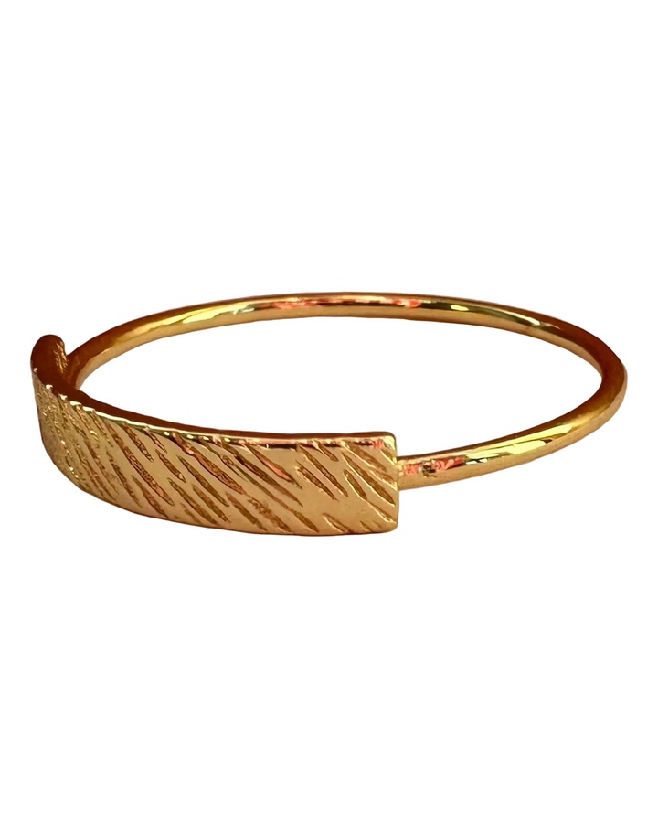 Gold Bar Ring - Size 7.5