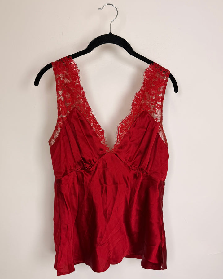 Cupid Red Laced Top - Size 00 and 4