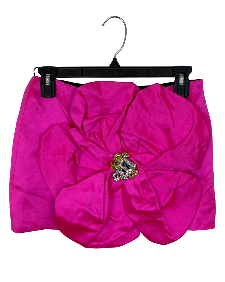 Hot Pink Gemstone Flower Skirt - Size 2/4