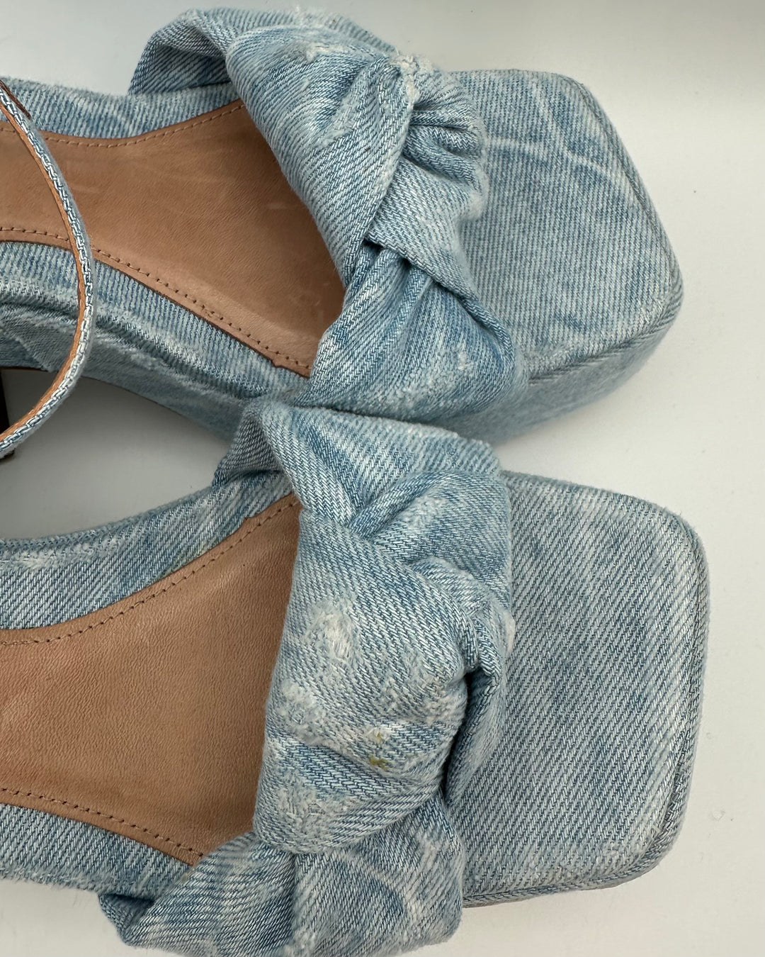 Vicenza Blue Denim Heels - Size 9