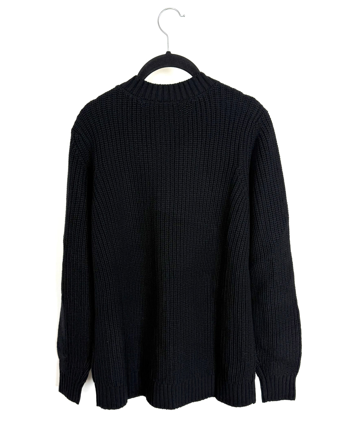 Black Cardigan with Gold Buttons - Small