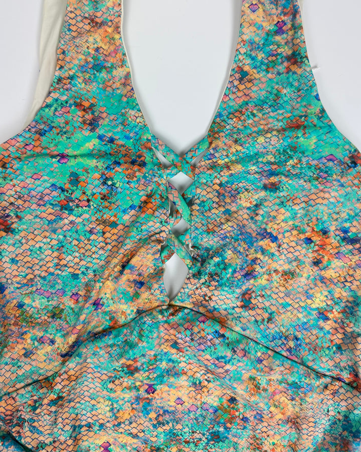 Seafoam Green Crisscross One Piece - Size 2/4