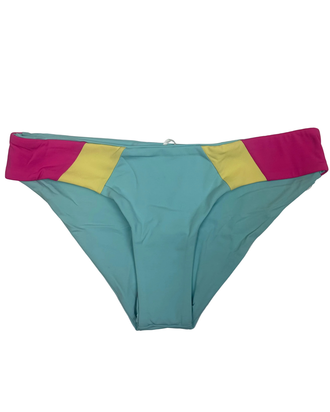 Pastel Blue Colorblock Reversible Bikini Bottom - XS, M, L, XL